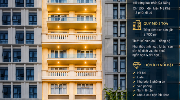BÁN KHÁCH SẠN VỊ TRÍ VIP DƯỜNG NGUYỄN VĂN THOẠI ĐÀ NẴNG