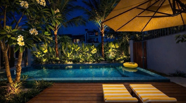 BÁN VILLA HỒ BƠI SÂN VƯỜN ĐƯỜNG NƯỚC MẶN, SÁT CHƯƠNG DƯƠNG, SÁT SÔNG KHU NAM VIỆT Á